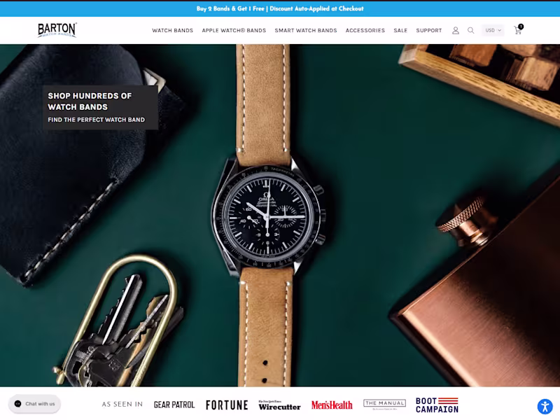 Cover image for BARTON Watch Bands | The Strap Your Watch Deserves