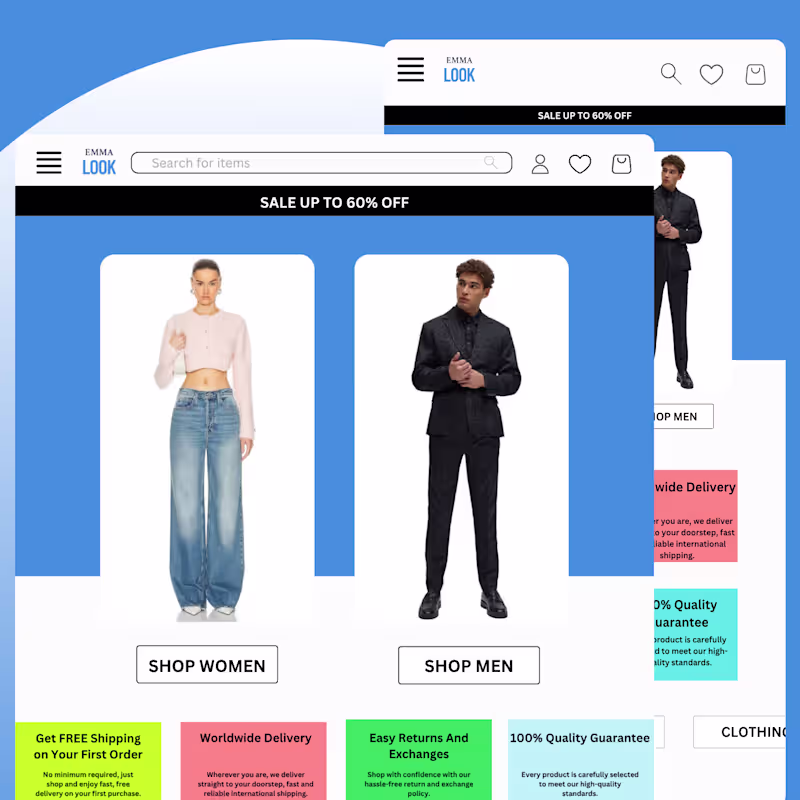 Cover image for Fashion eCommerce Website UI/UX Design