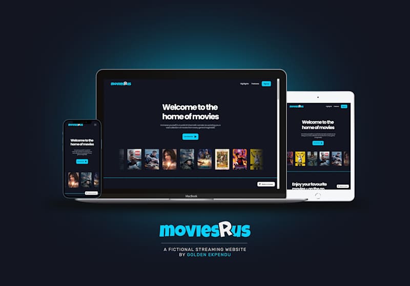 Cover image for MoviesRUs Streaming Website - Framer 