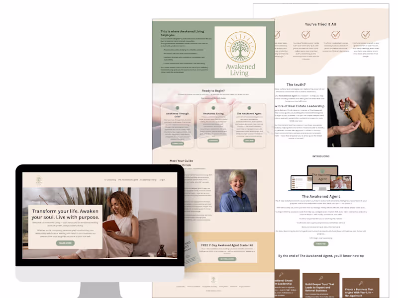 Cover image for Website & Kajabi Build for a Real Estate Coach with a Mission