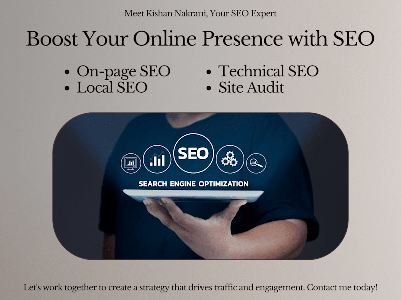 Cover image for SEO: Site Audit, On-page SEO, Technical SEO, Local SEO, 