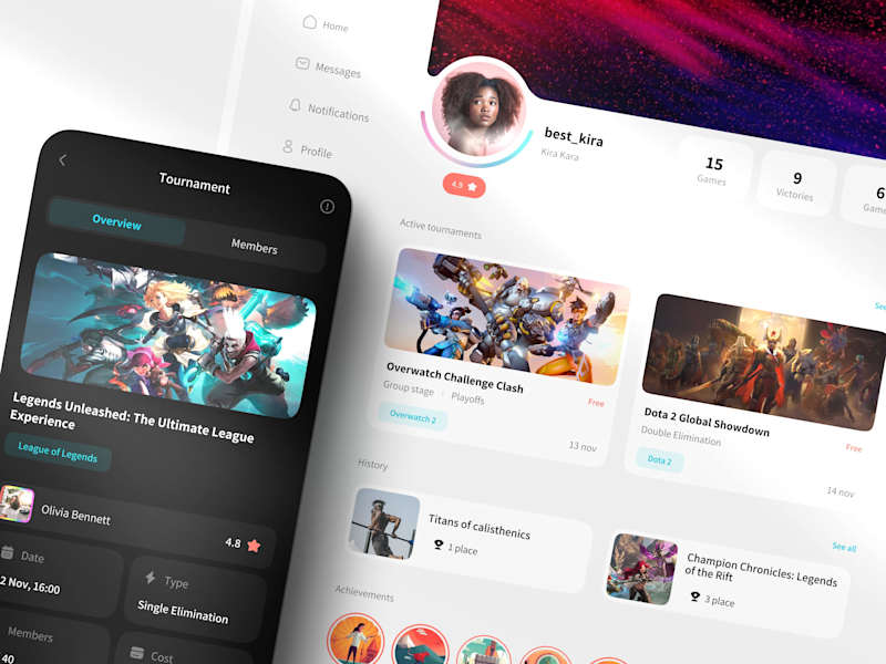 Cover image for Mobile & Web Design Tournaments Platform