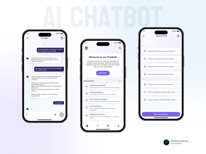 Cover image for AI ChatBot – Modern Conversational App UI