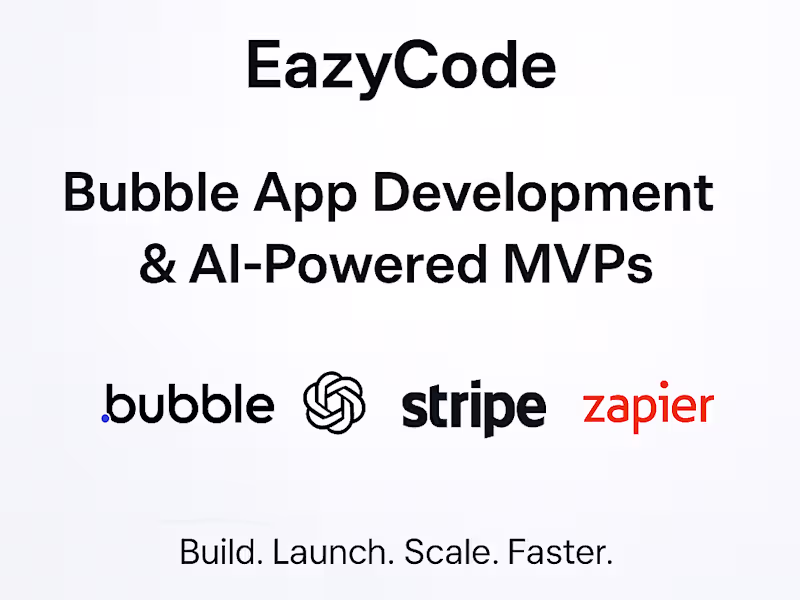 Cover image for Bubble App Development & AI Integration 