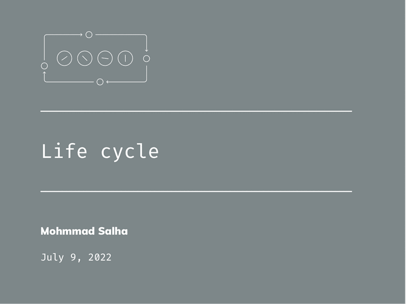 Cover image for Life cycle 