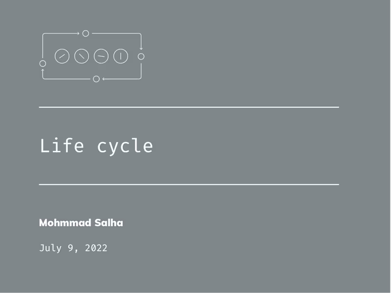 Cover image for Life cycle 