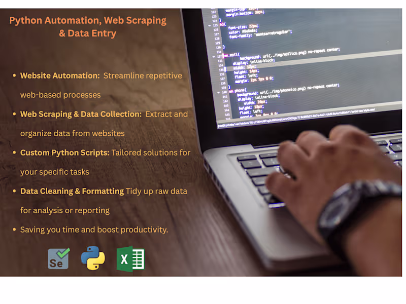 Cover image for Automate website processes and data extraction with python
