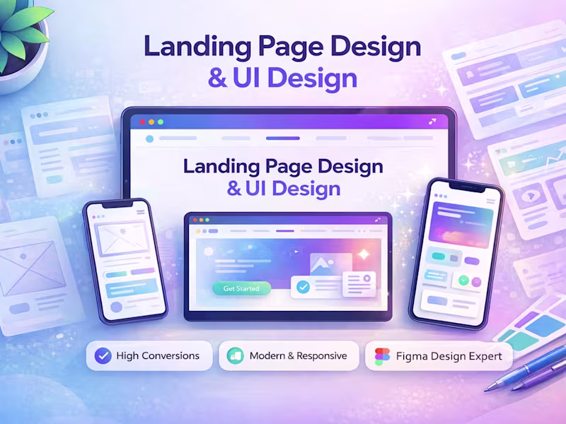 Cover image for High-Converting Landing Page & UI Design