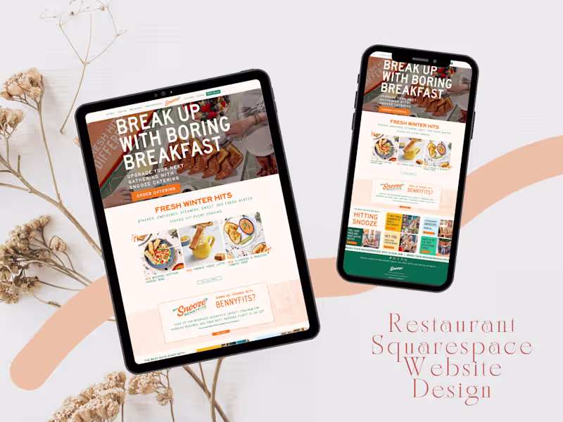 Cover image for SquareSpace Restaurant Website