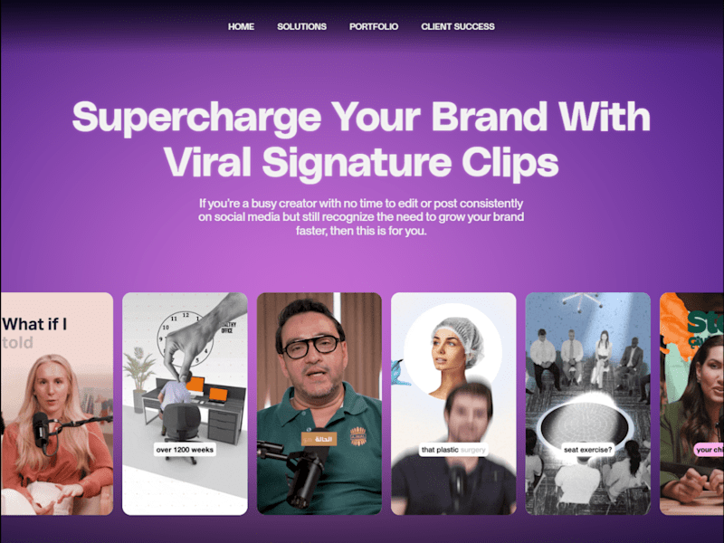 Cover image for High-Impact Short-Form Video Editing for The Clips Agency