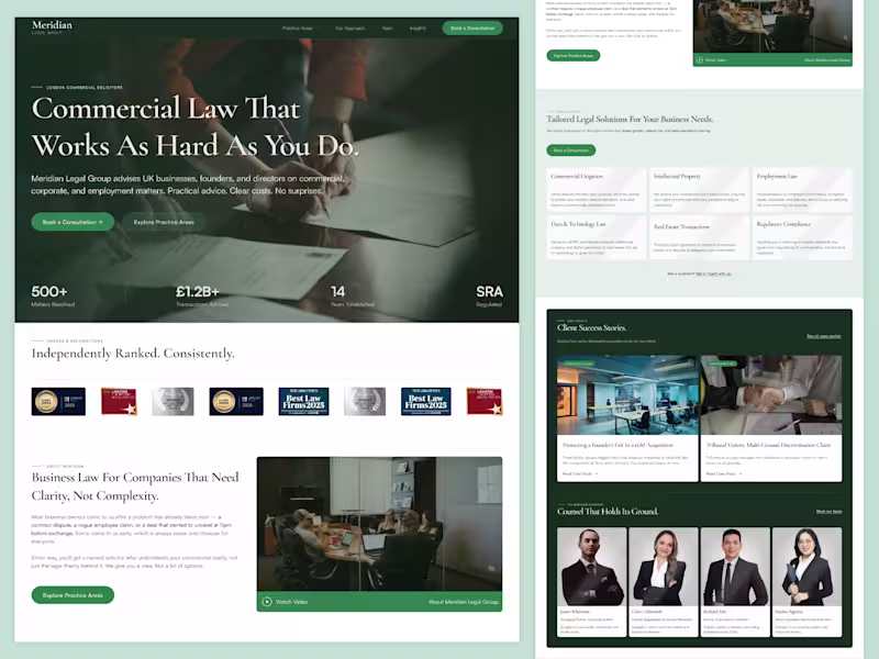 Cover image for Law Firm Website design that