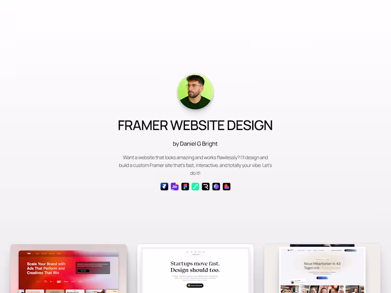 Cover image for Framer • Website Development