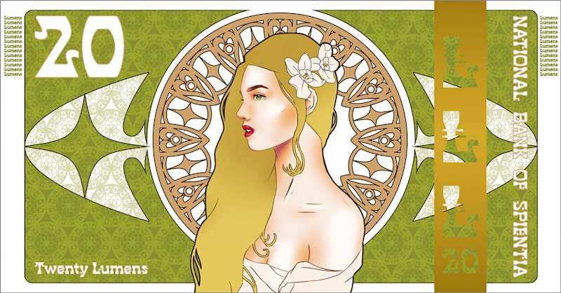 Cover image for Bank Note - 20 Lumens