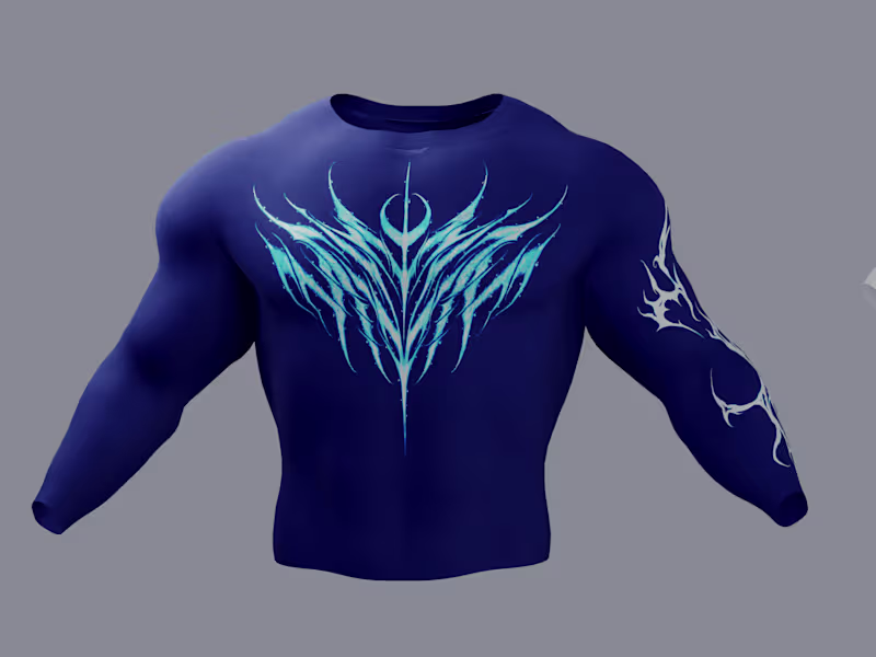 Cover image for I will design gym compression, hoodie, tshirt and clothes in 3d