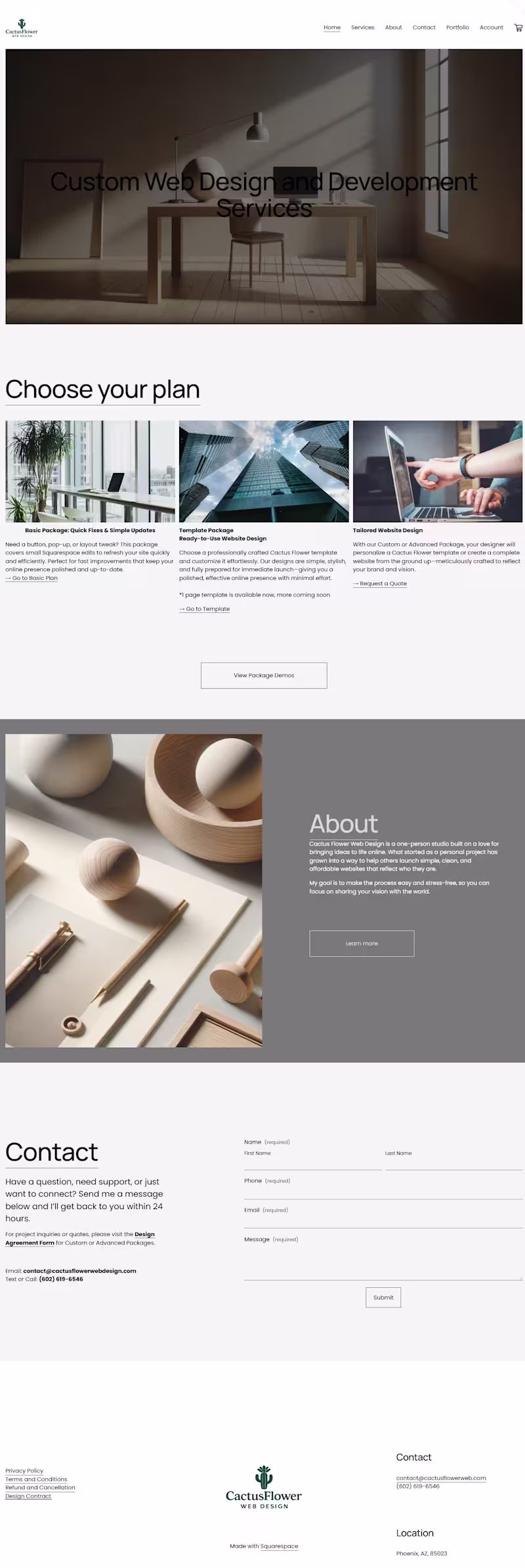 Cover image for This 1–3 page website was created to show how clean design a...
