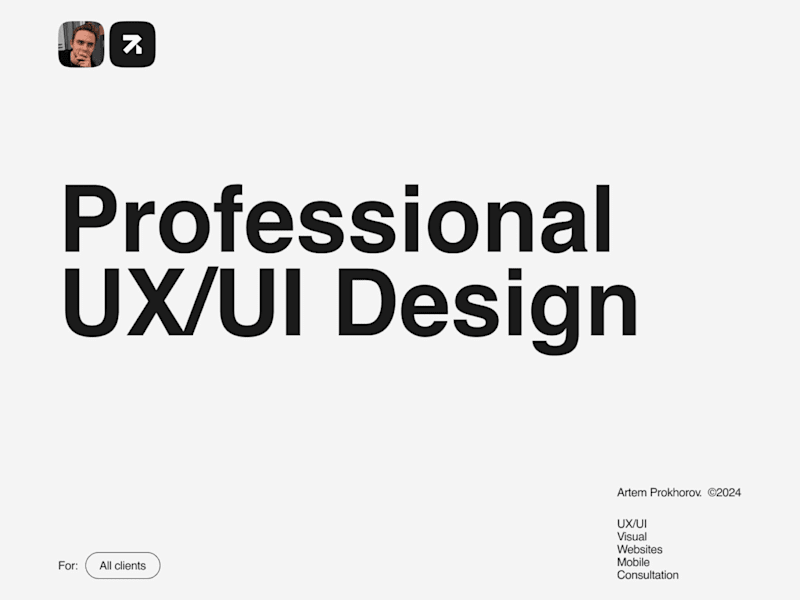 Cover image for Professional UX/UI Website Design