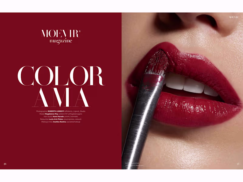 Cover image for Editorial work. Moevir Magazine. 