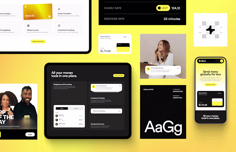 Cover image for Mime Finance Brand Identity & Website