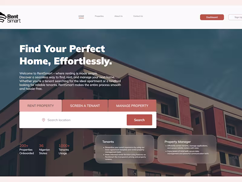 Cover image for A Property Management System