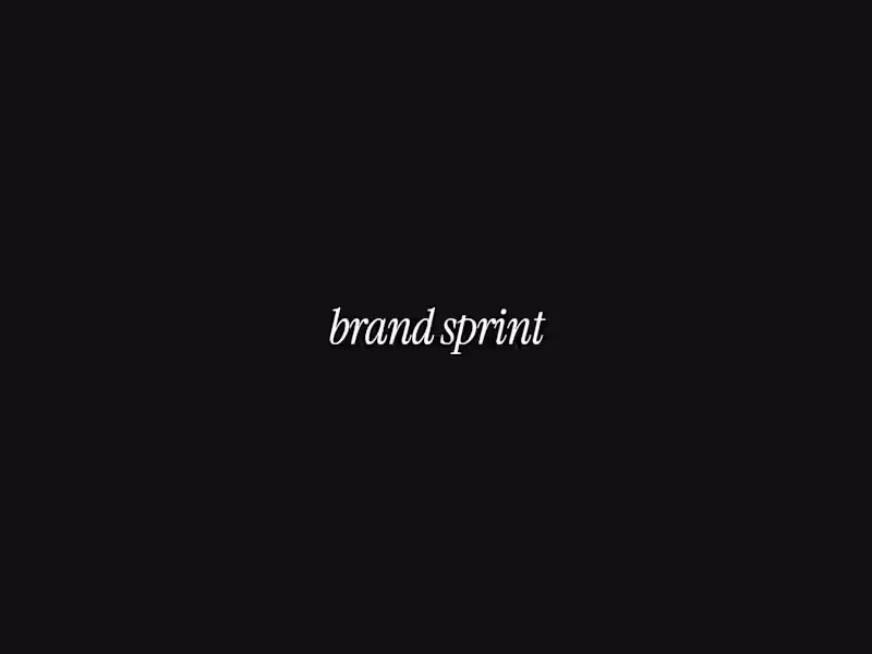 Cover image for Brand Sprint