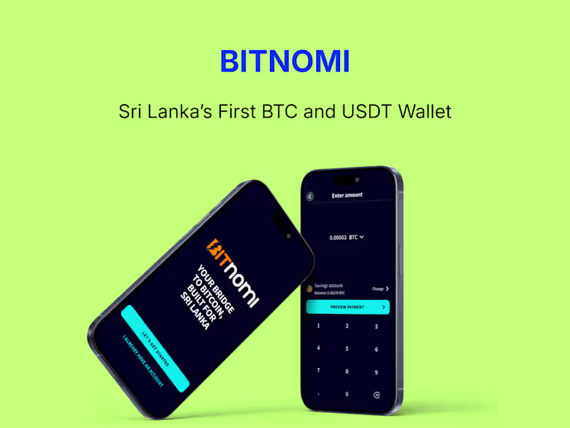 Cover image for Bitnomi: Sri Lanka's First Bitcoin & USDT Wallet App