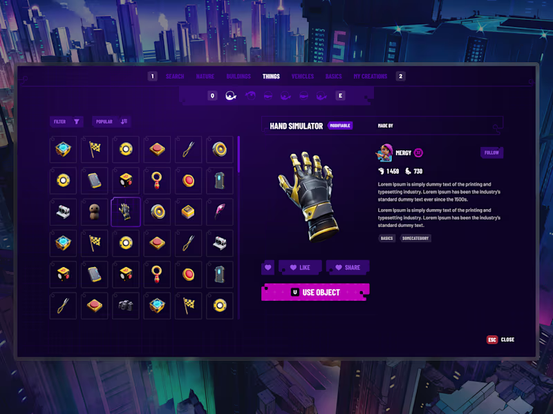 Cover image for UI/UX Design for Next-Gen Social Builder Game