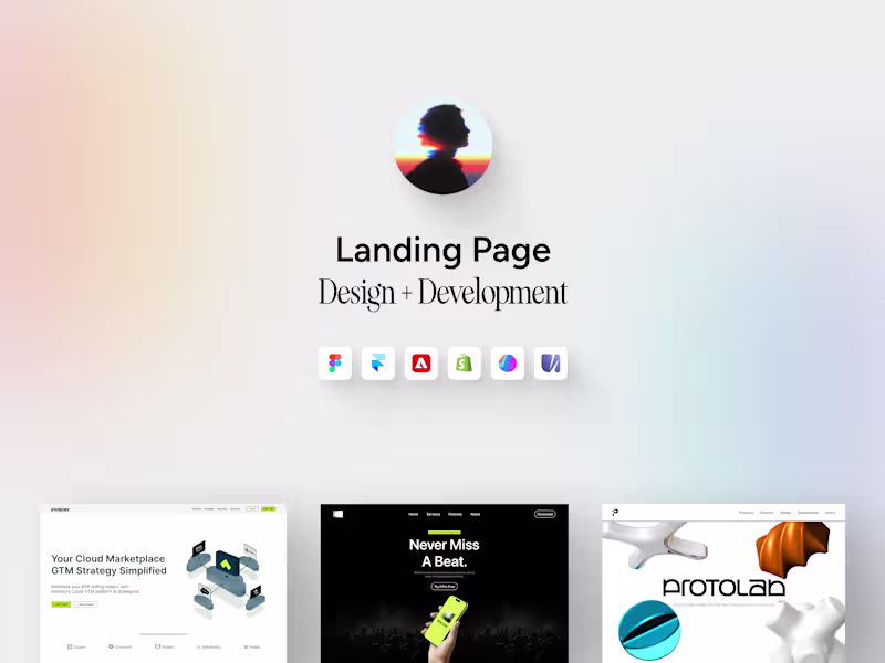 Cover image for Landing Page Design and Development