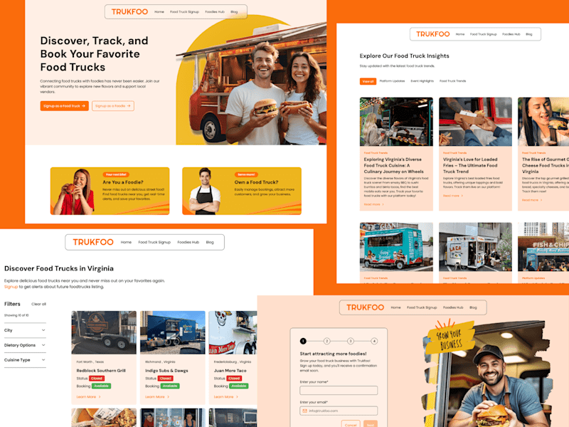 Cover image for TrukFoo | Webflow Website 