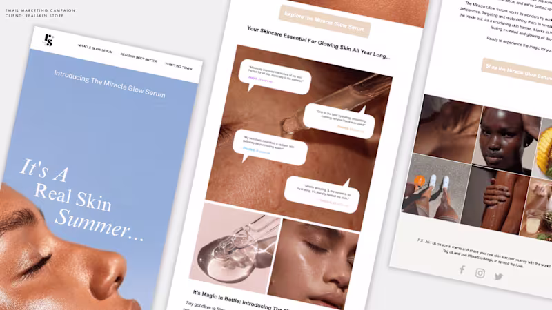 Cover image for Email Marketing for RealSkin Store