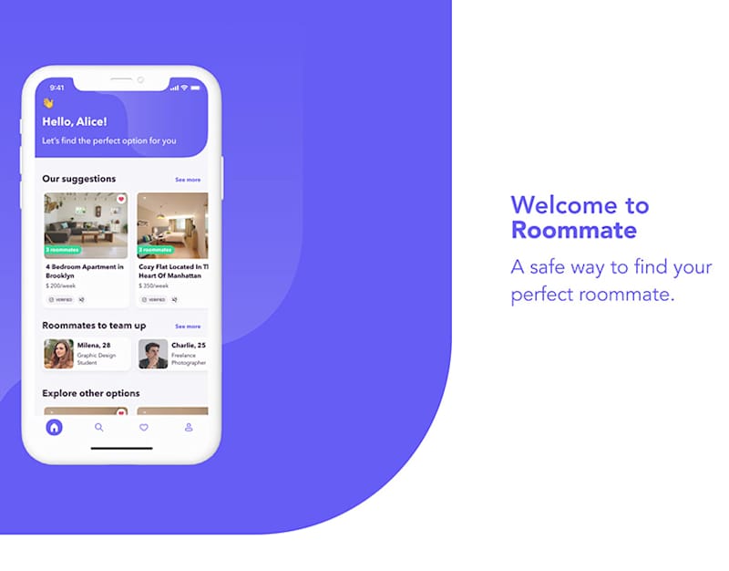Cover image for Roommate Case Study on Behance