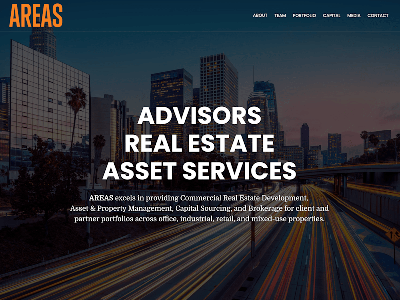 Cover image for AREAS Website Redesign