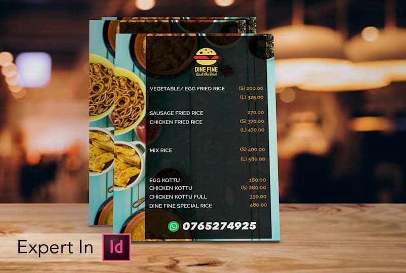 Cover image for Flyer Design for Dine Fine Resaturant