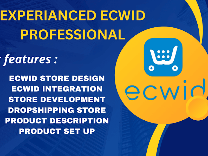 Cover image for Set up ecwid store design redesign product list with SEO opt