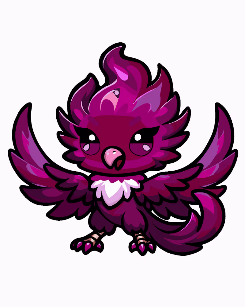 Cover image for Baby Phoenix Character Illustration