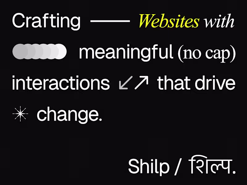 Cover image for Crafting Websites with meaningful interactions that drive change