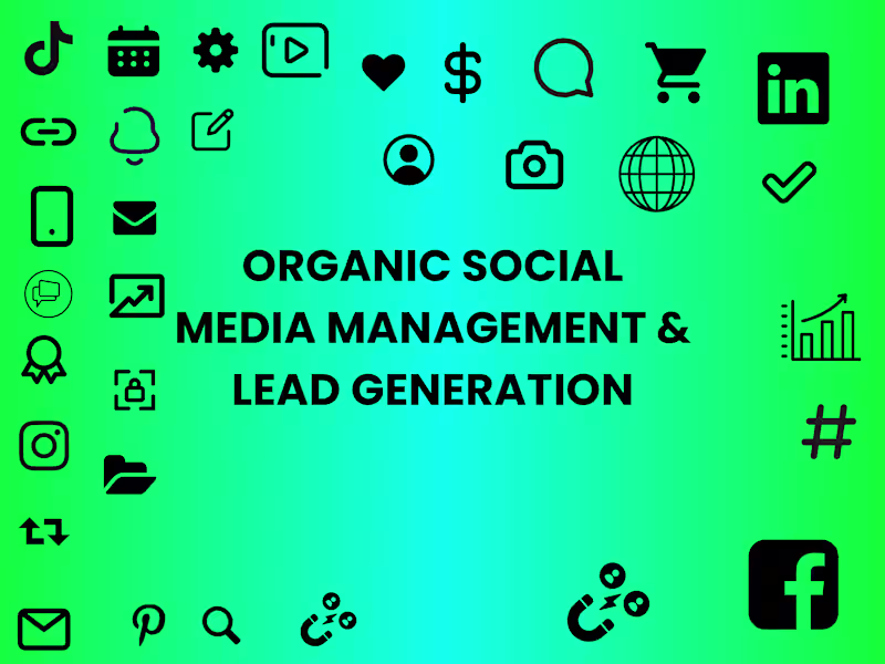 Cover image for Organic Social media & lead generation strategist  