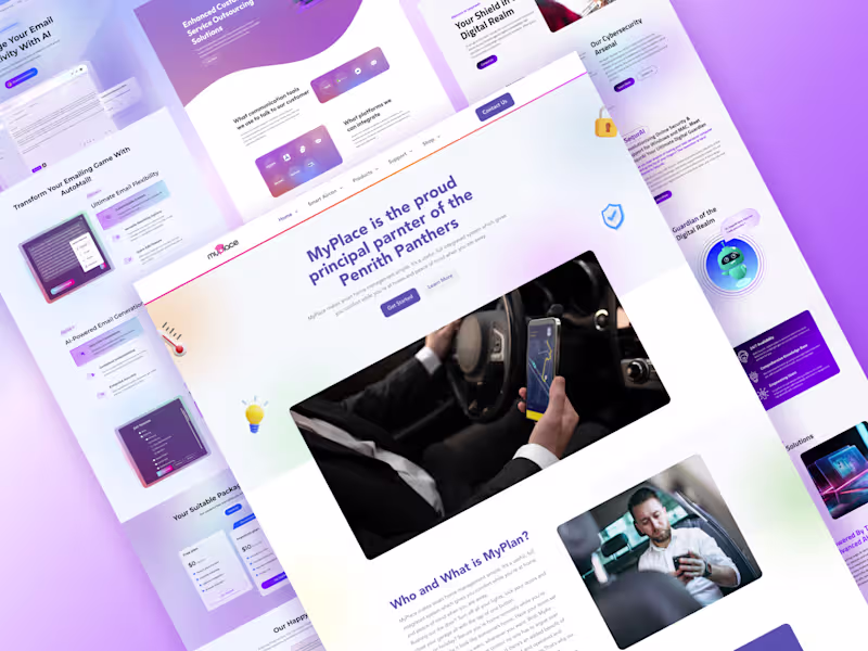 Cover image for Custom Website UI Landing Page Design