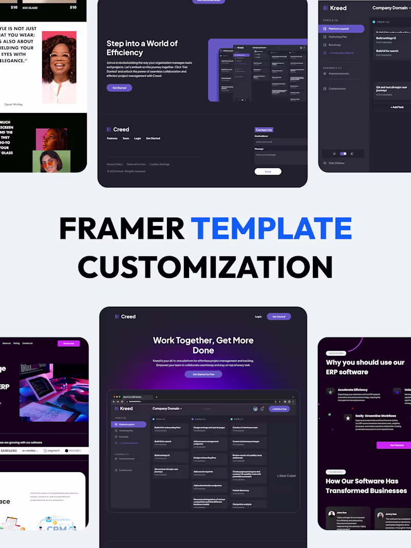 Cover image for Framer Template Cutomization