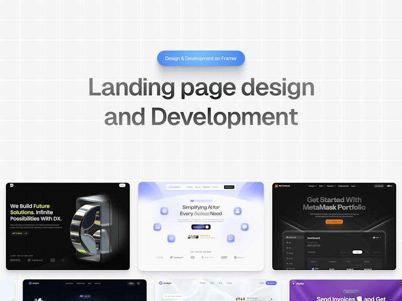 Cover image for Landing Page Design & Development