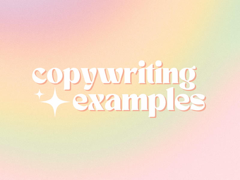 Cover image for Copywriting Examples
