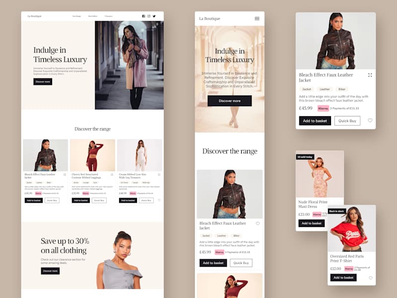 Cover image for La Boutique e-commerce website