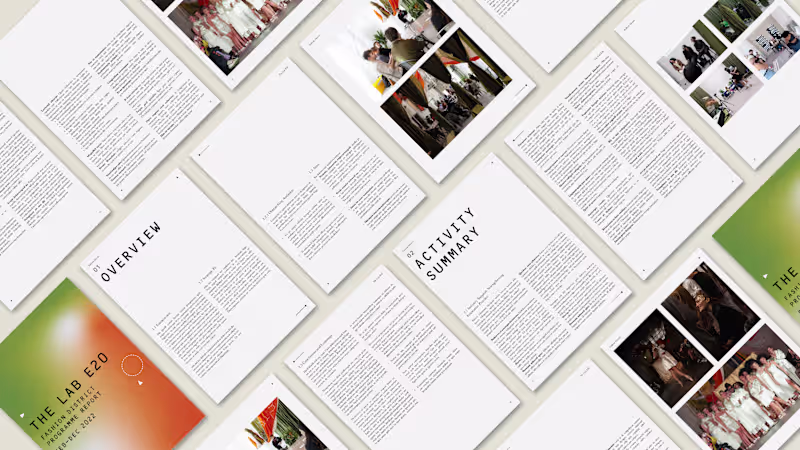 Cover image for The Lab E20: Fashion District Programme Report