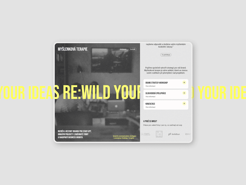 Cover image for Myšlenková Terapie – Framer Landing page