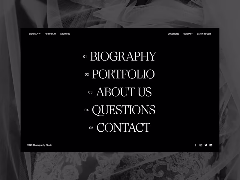 Cover image for Wedding Photography Portfolio Website