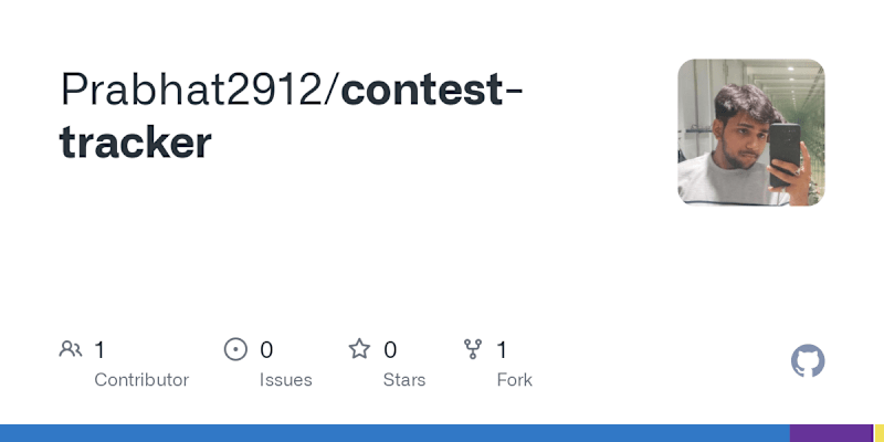 Cover image for Contest Tracker Web Application Development