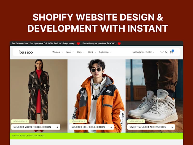 Cover image for Shopify Website Design & Development with Instant Results