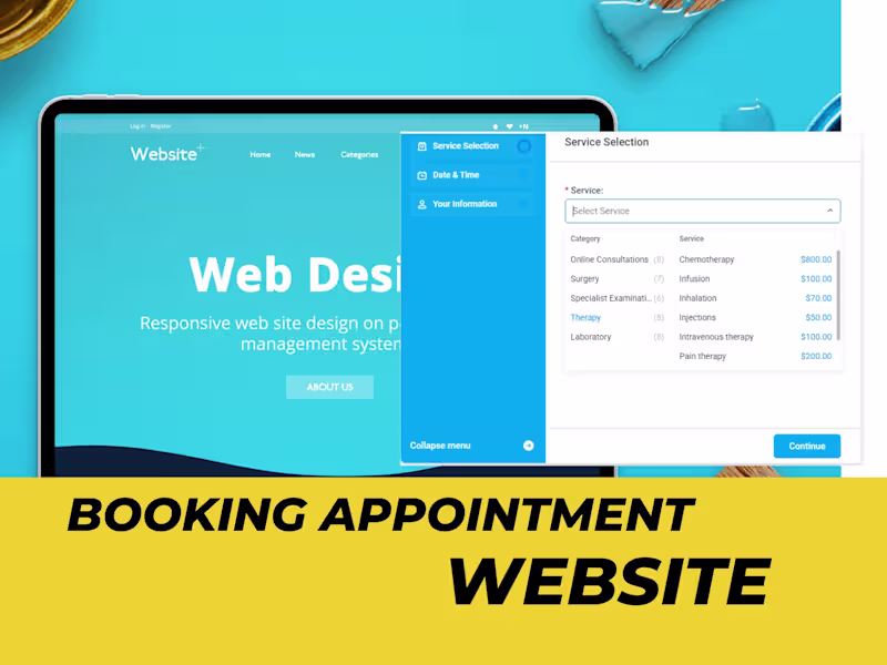 Cover image for create a Booking & Appointment Website