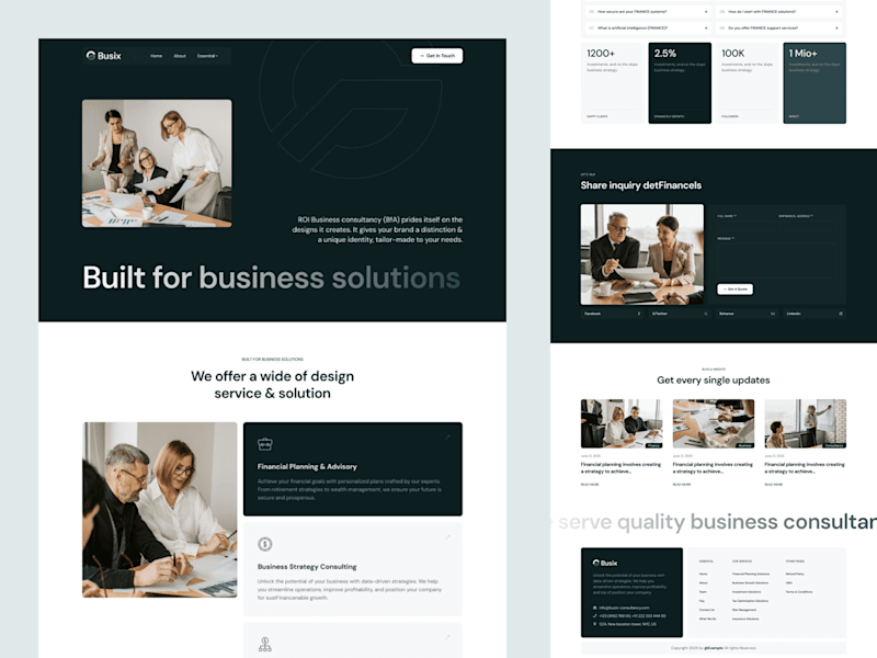 Cover image for Busix Business Consultancy Website
