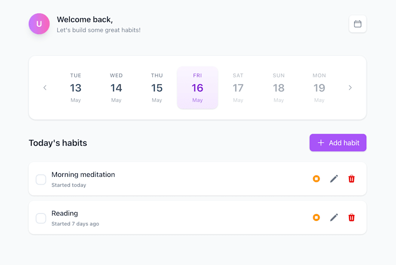 Cover image for Habits App Development