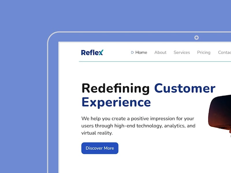 Cover image for Reflex- B2B Webpage